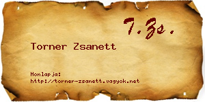 Torner Zsanett névjegykártya